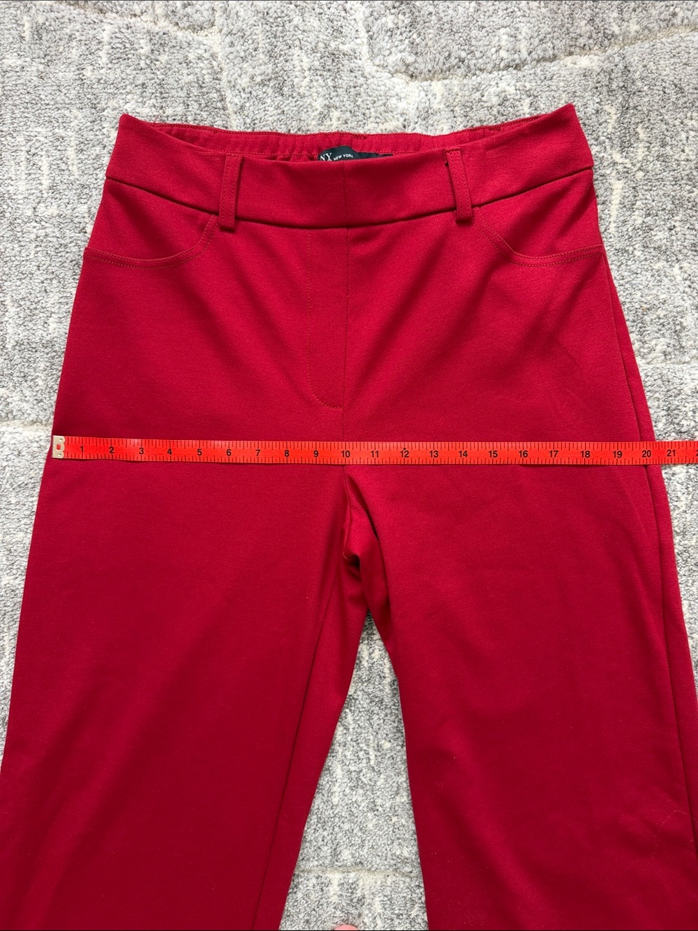 New York & Company Red Wide Leg Dress Pants Size Medium - Picture 7 of 8